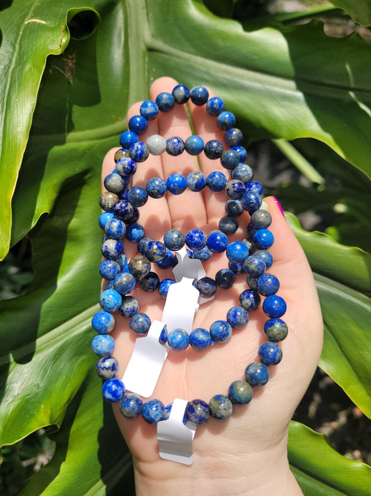 Lapis Lazuli Beaded Bracelet (8mm)
