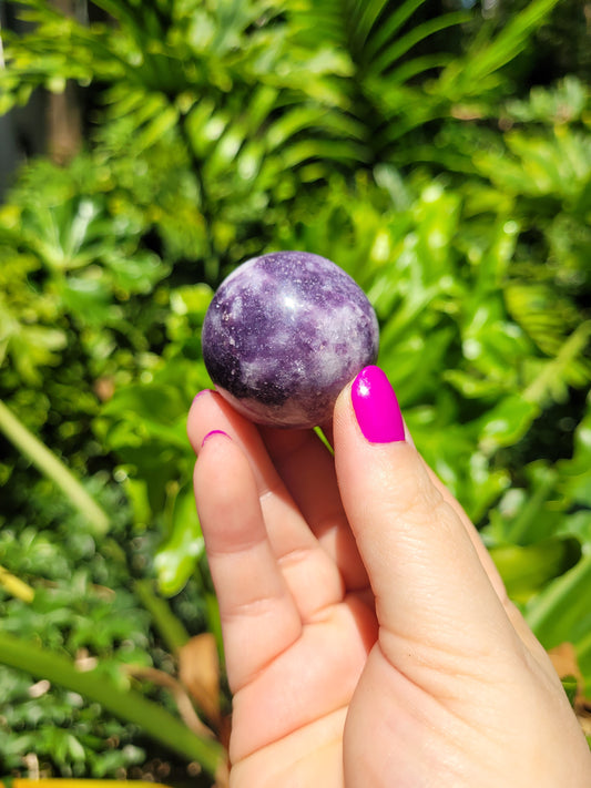 Lepidolite Sphere [B]