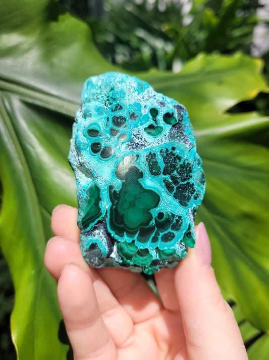 Malachite & Chrysocolla Natural Slab