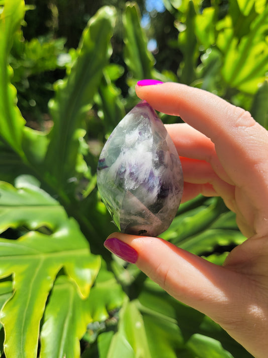 Mini Feathered Fluorite Flame [I]