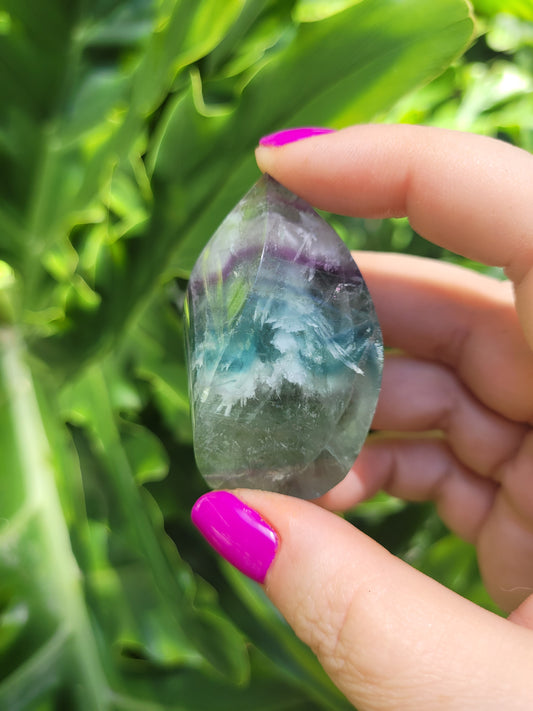 Mini Feathered Fluorite Flame [C]