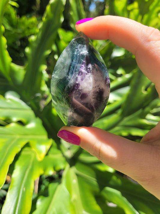 Mini Feathered Fluorite Flame [J]