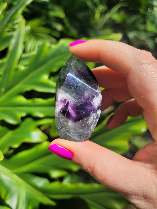 Mini Feathered Fluorite Flame [D]