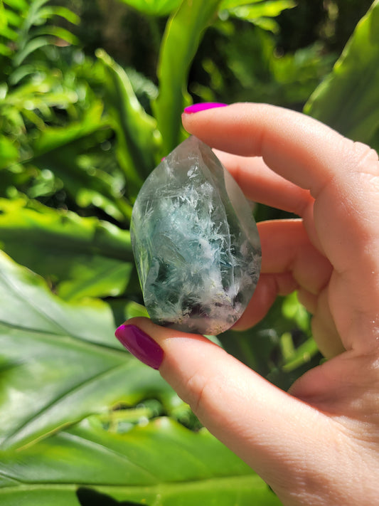 Mini Feathered Fluorite Flame [G]