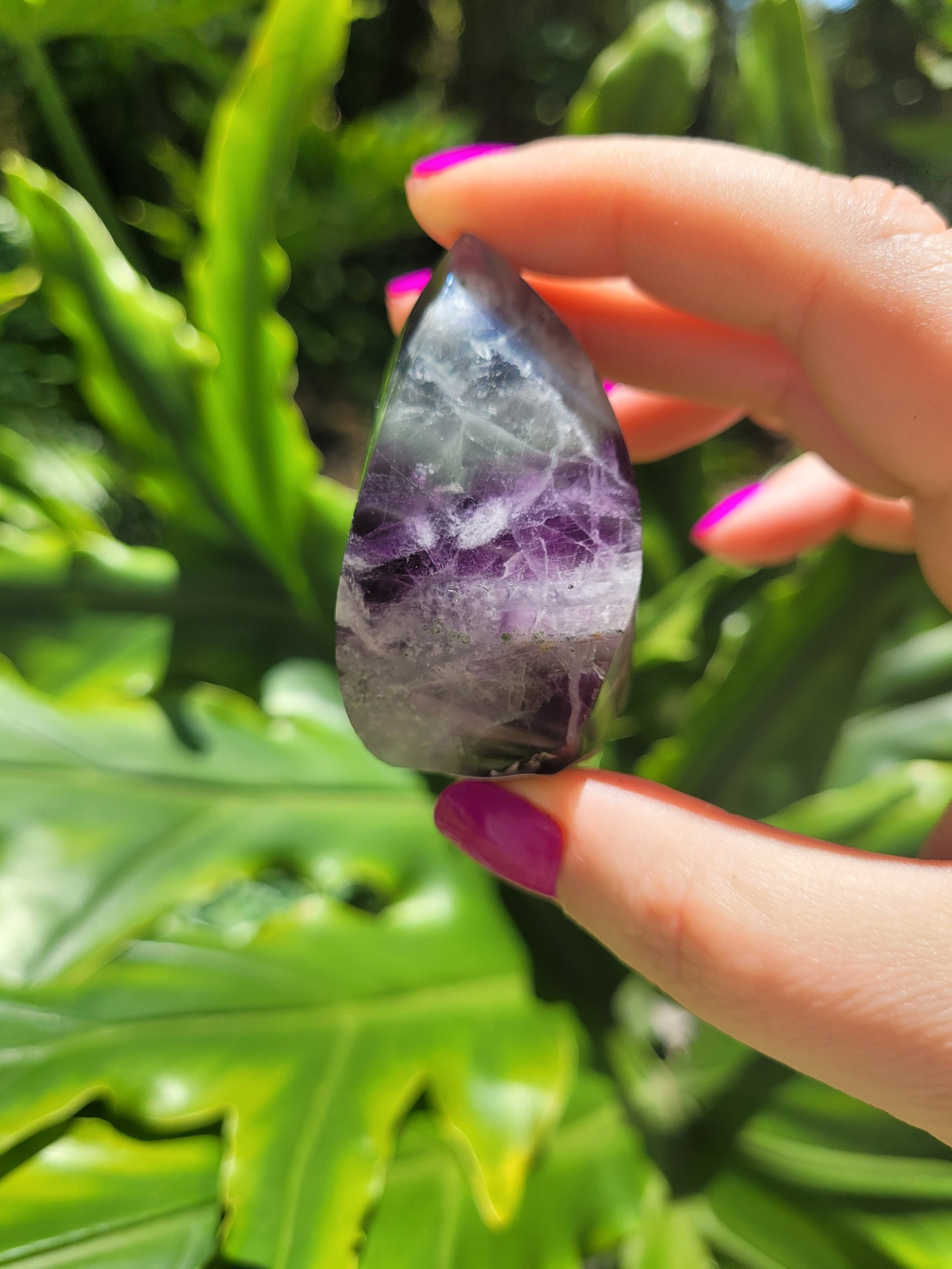 Mini Feathered Fluorite Flame [H]
