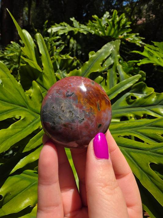 Ocean Jasper Palm Stone [AA]
