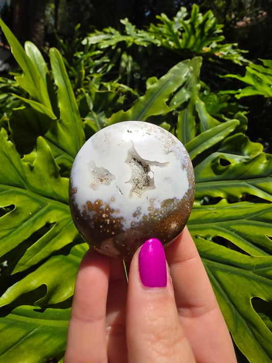 Ocean Jasper Palm Stone • Option BB