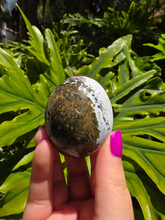 Ocean Jasper Palm Stone [L]