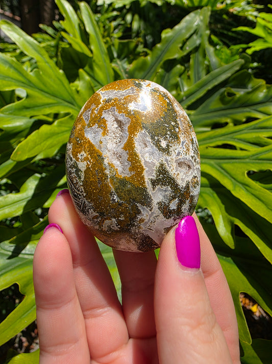 Ocean Jasper Palm Stone [S]