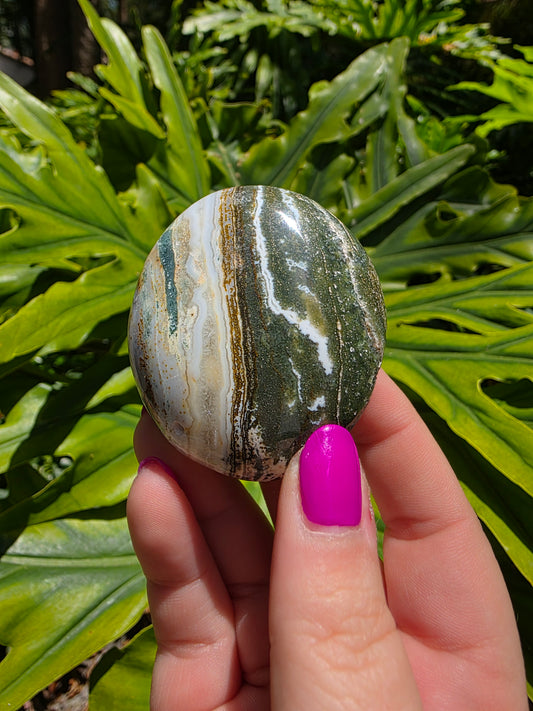 Ocean Jasper Palm Stone [T]