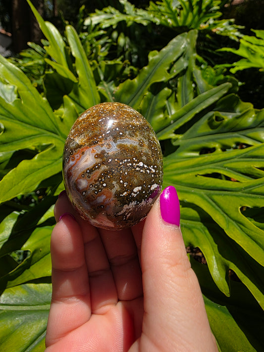 Ocean Jasper Palm Stone [V]