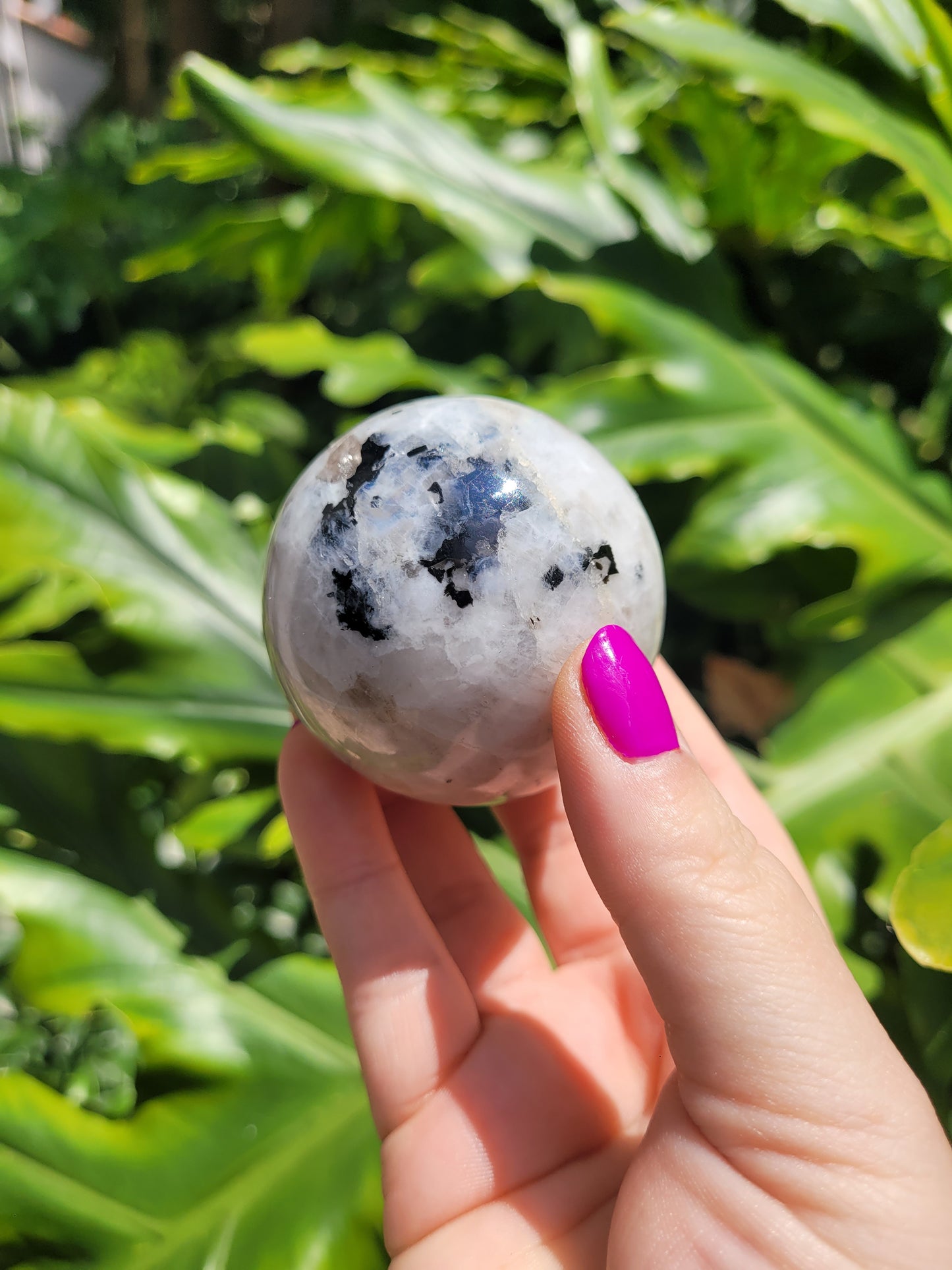Rainbow Moonstone Sphere [B]