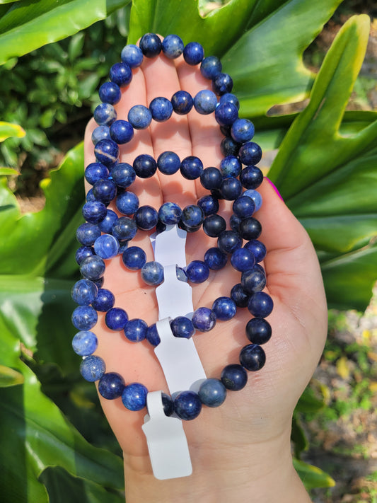 Sodalite Beaded Bracelet (8mm) [Grade AAA]