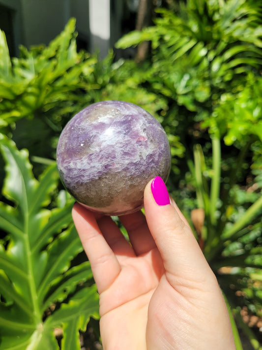 Unicorn Stone (Lepidolite) Sphere [B]