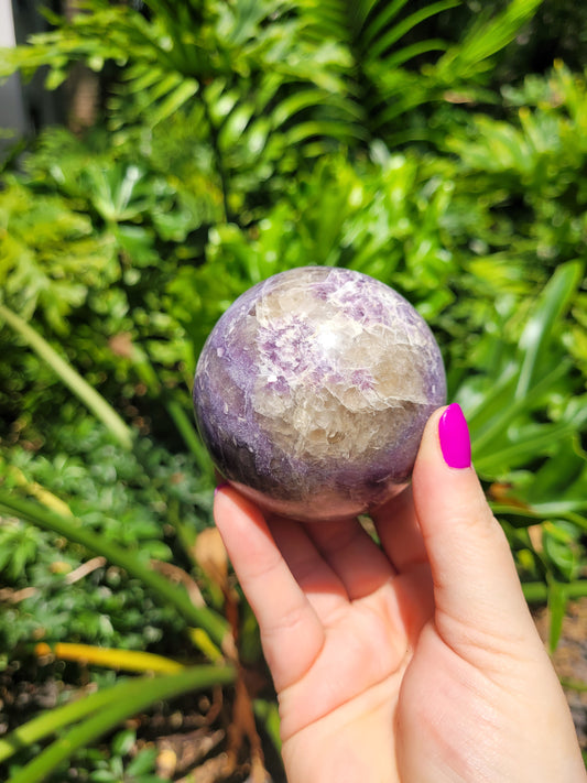 Unicorn Stone (Lepidolite) Sphere [C]