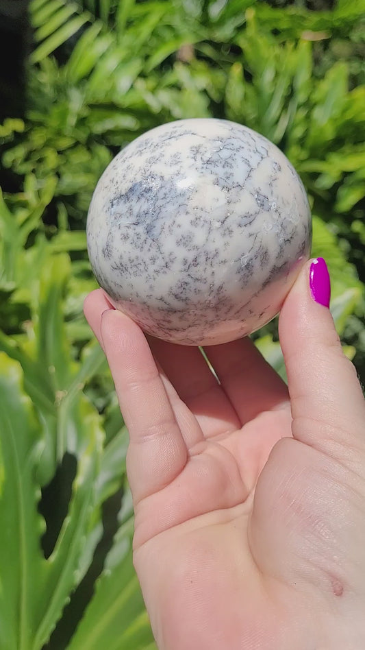Dendritic Opal Sphere • Option A
