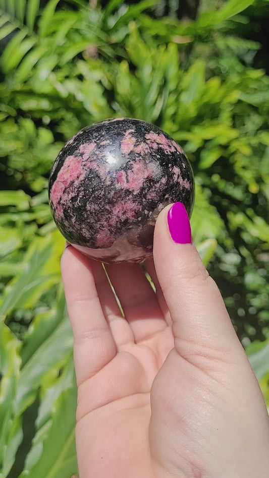 Rhodonite Sphere • Option B