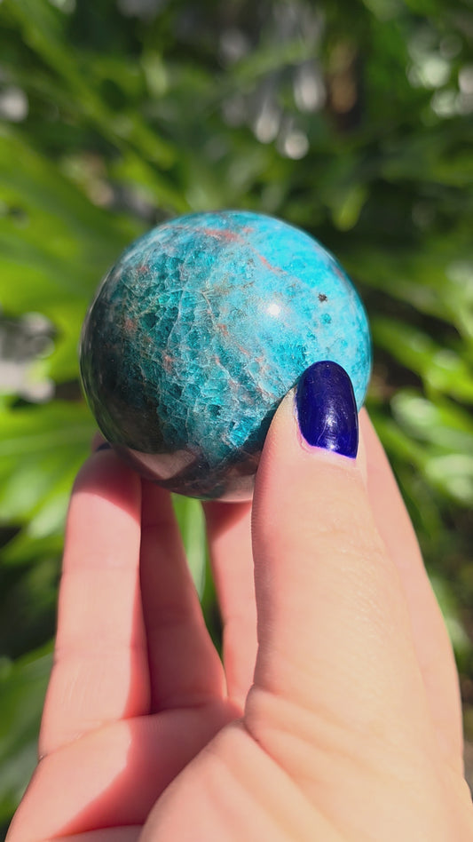 Blue Apatite Sphere • Option B