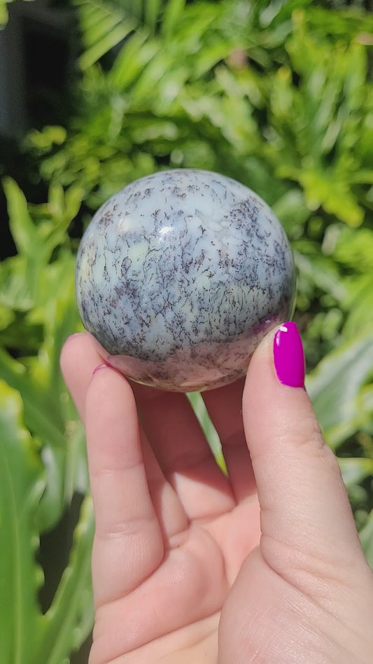 Dendritic Opal Sphere • Option B