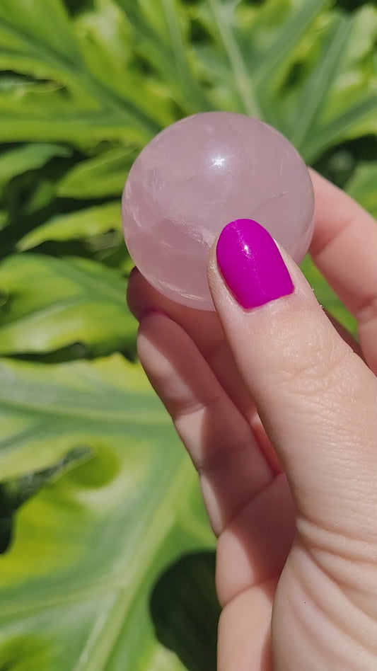 Rose Quartz Sphere • Option C