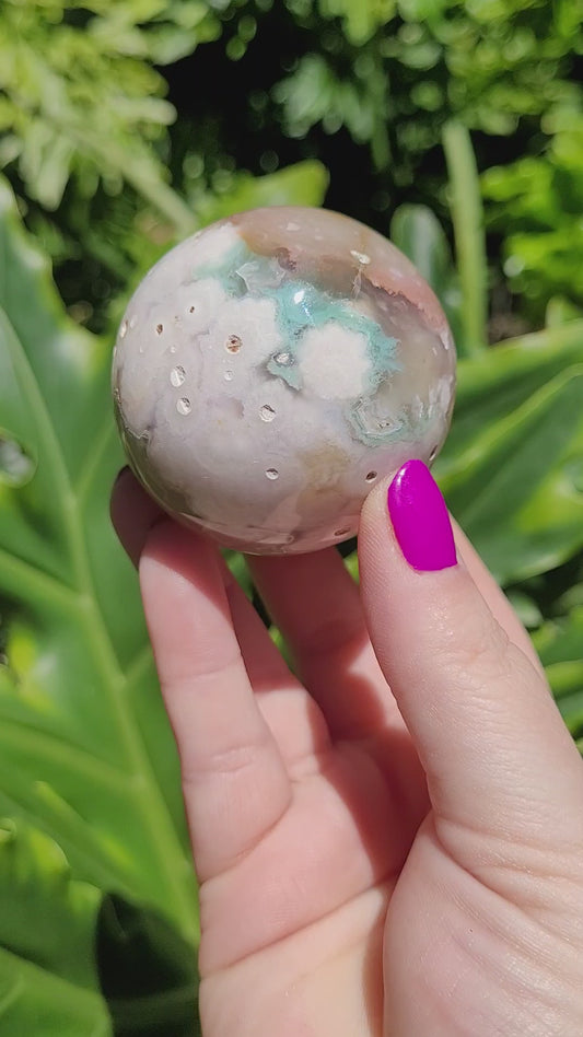 Flower Agate Sphere • Option B