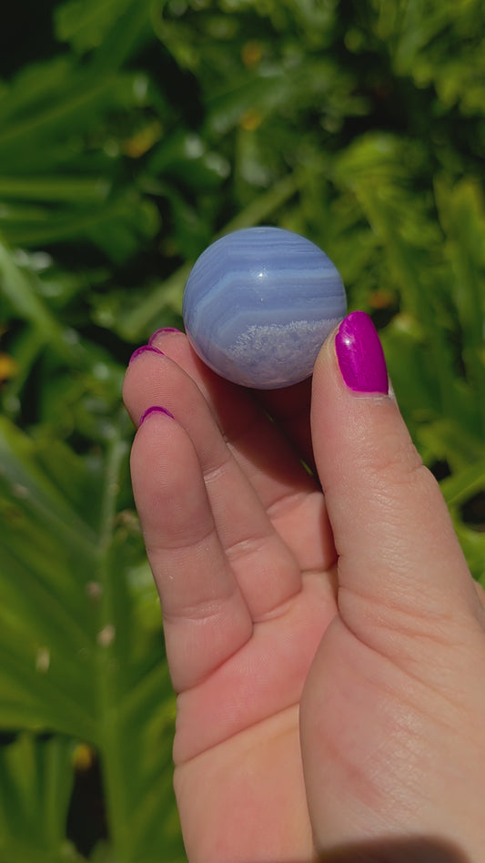 Blue Lace Agate Mini Sphere • Option D • China