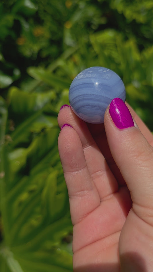 Blue Lace Agate Mini Sphere • Option C • China