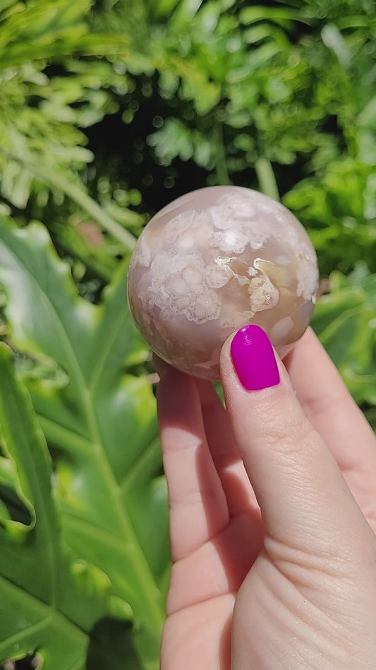 Flower Agate Sphere • Option E