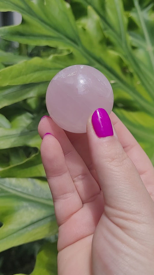 Rose Quartz Sphere • Option A